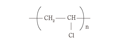 PVCの分子構造式