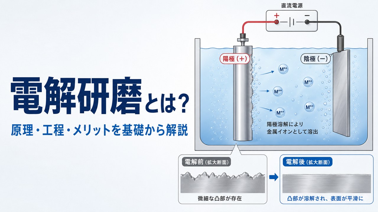 電解研磨の様子